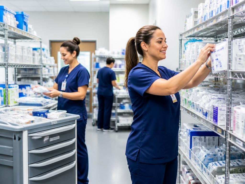 Hospital supply room operations